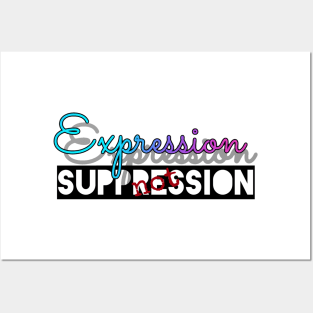 Expression not Suppression Posters and Art